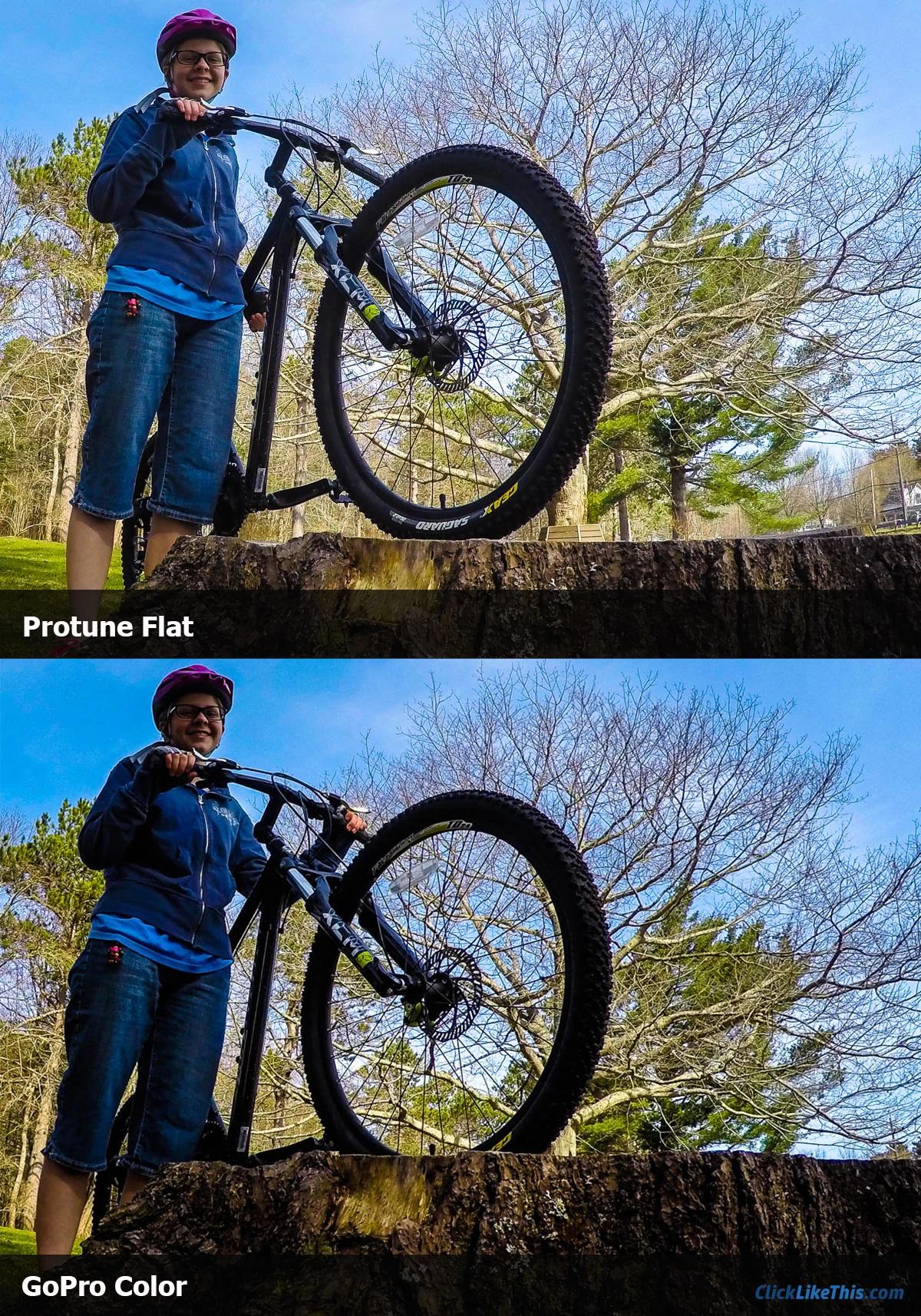 Protune Flat GoPro Color Shadow Comparison