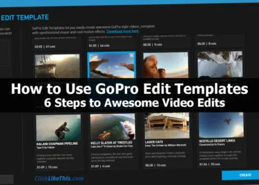 GoPro edit templates tutorial