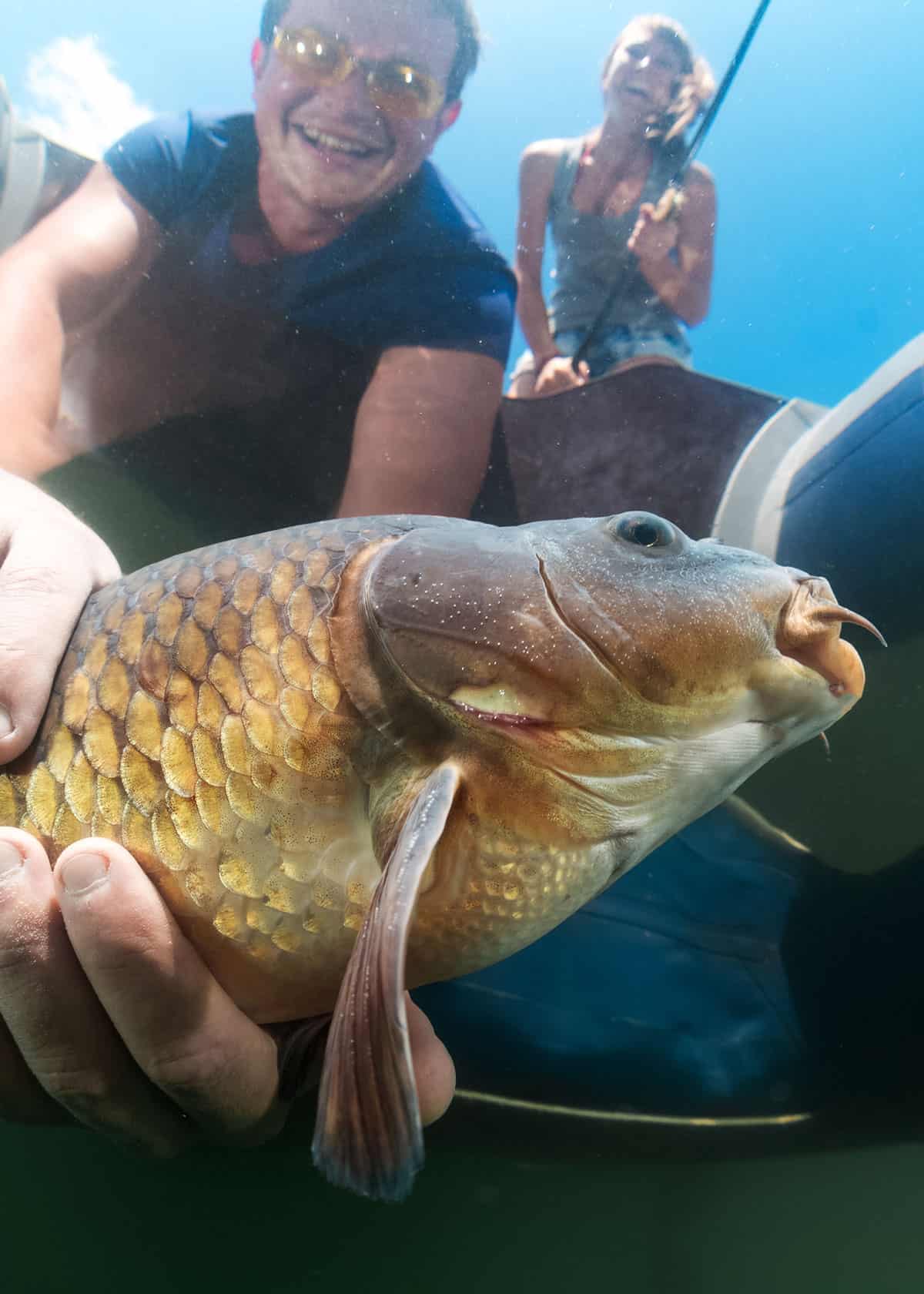GoPro fishing underwater