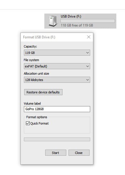 Format an SD Card on Windows 10