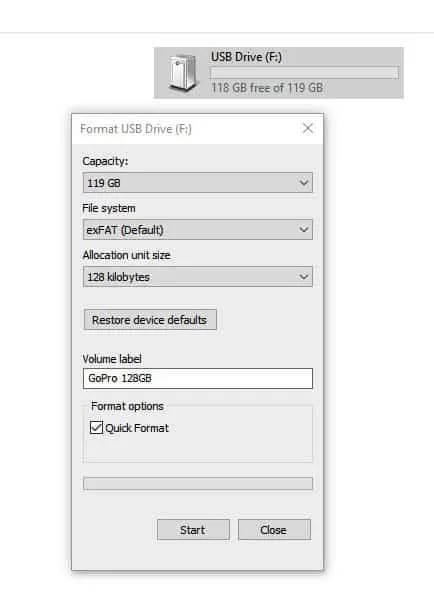 Format an SD Card on Windows 10