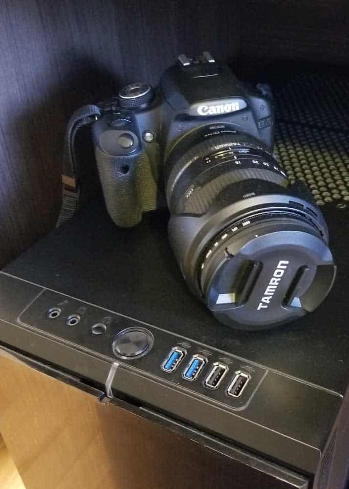 connect dslr to computer
