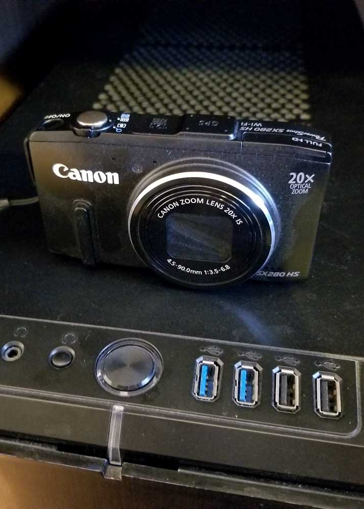 how to connect a camera to a computer