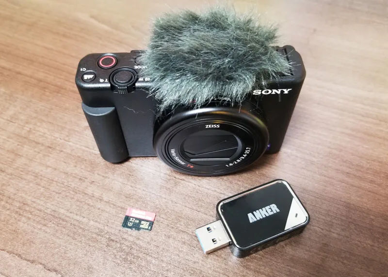 connect sony camera to computer sc card