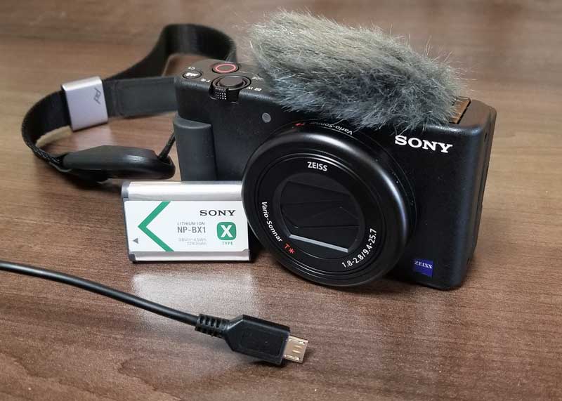charge sony camera zv1 battery
