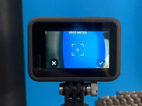 how to use gopro spot meter