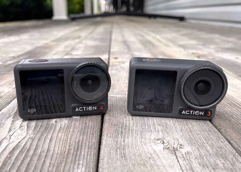 DJI action 4 vs action 3 compared