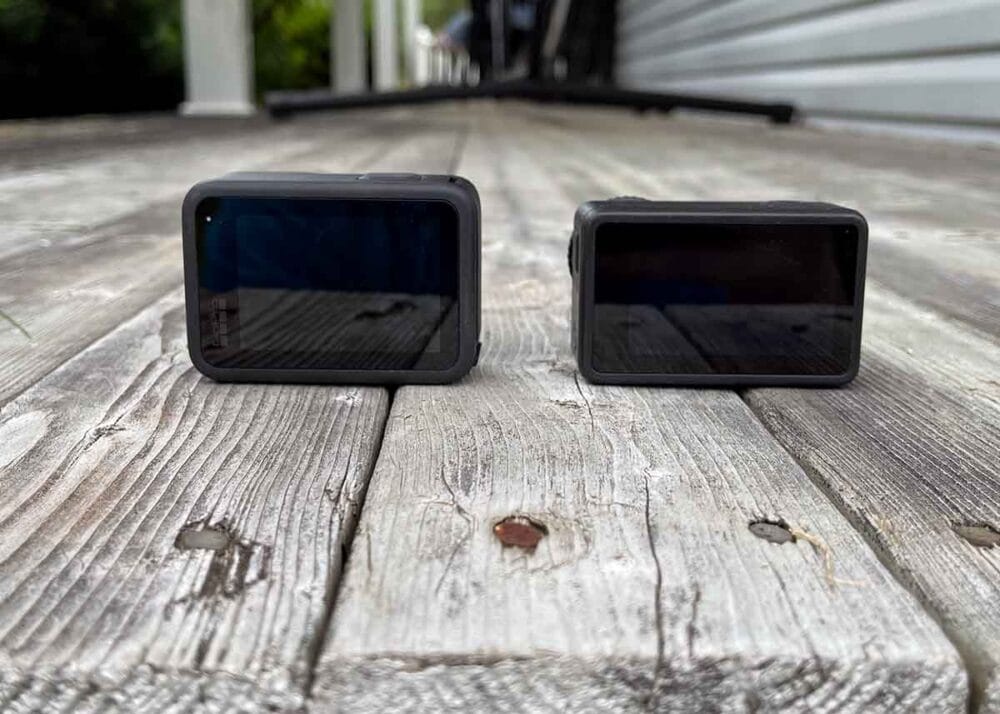 Hero11 Black vs Action 4 size