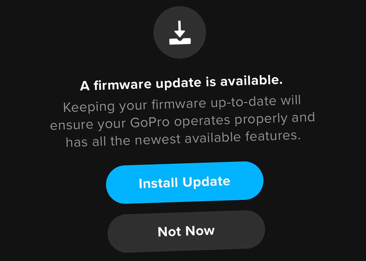 Update GoPro Firmware