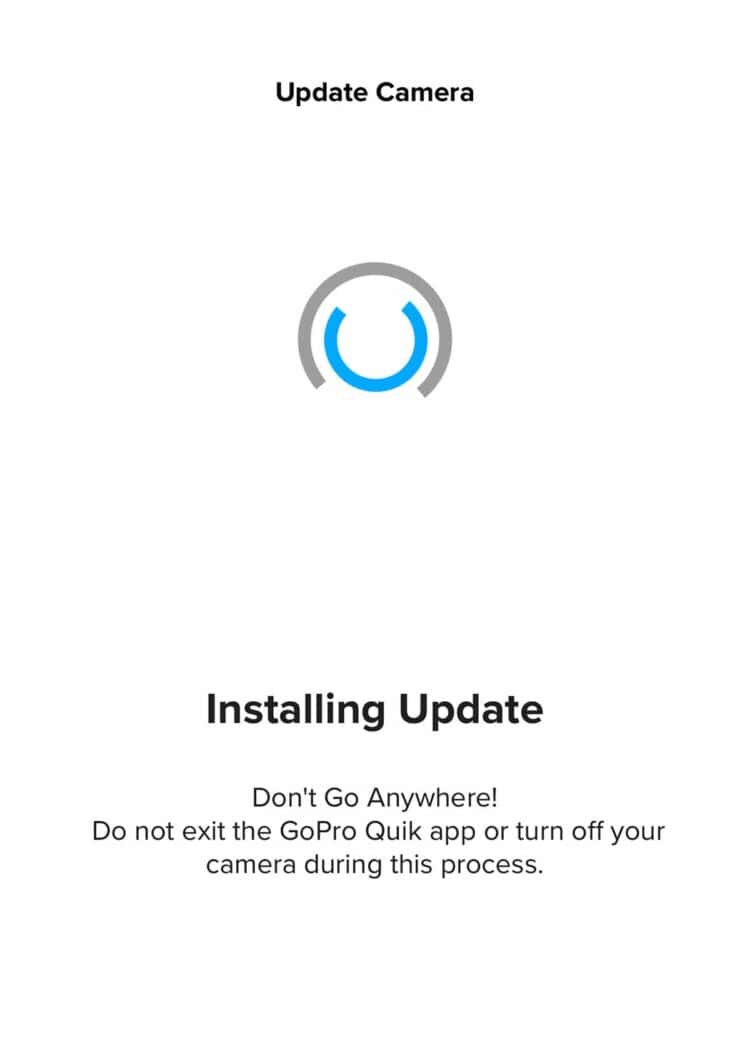 gopro update installation