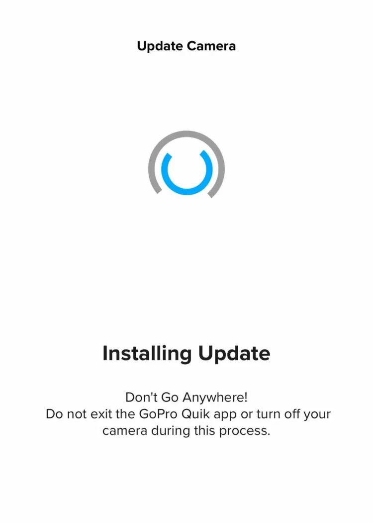 gopro update installation