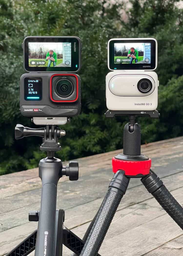 insta360 flip screen cameras